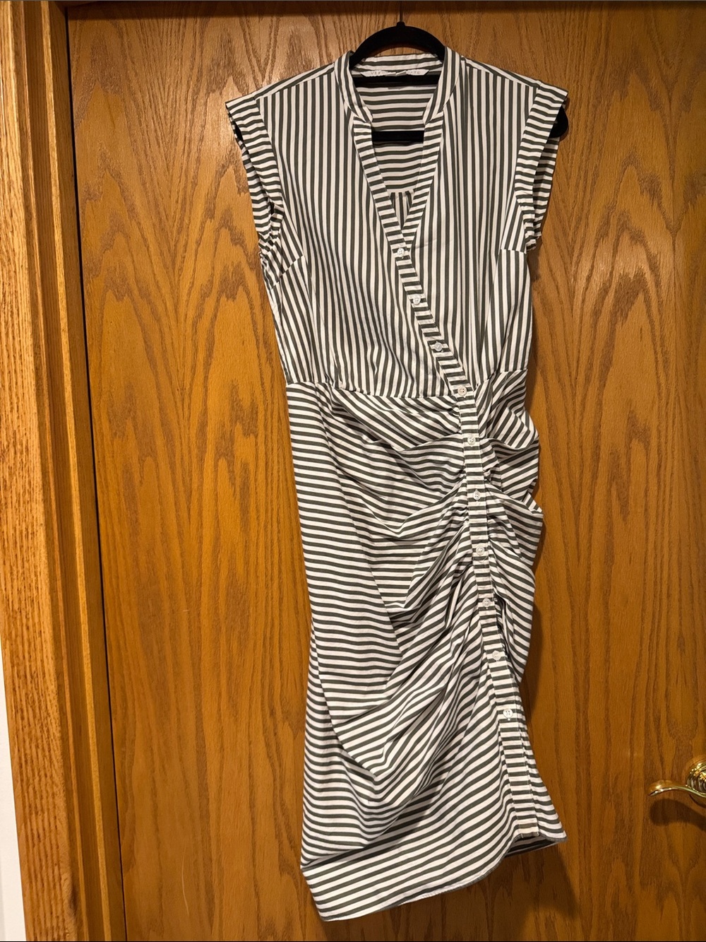 Classic Veronica Beard.  Flattering ruched detail
